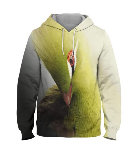 Green Bird – 3D Printed Pullover Hoodie