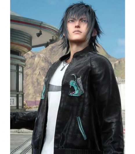 Final Fantasy Xv Noctis Black Leather Jacket